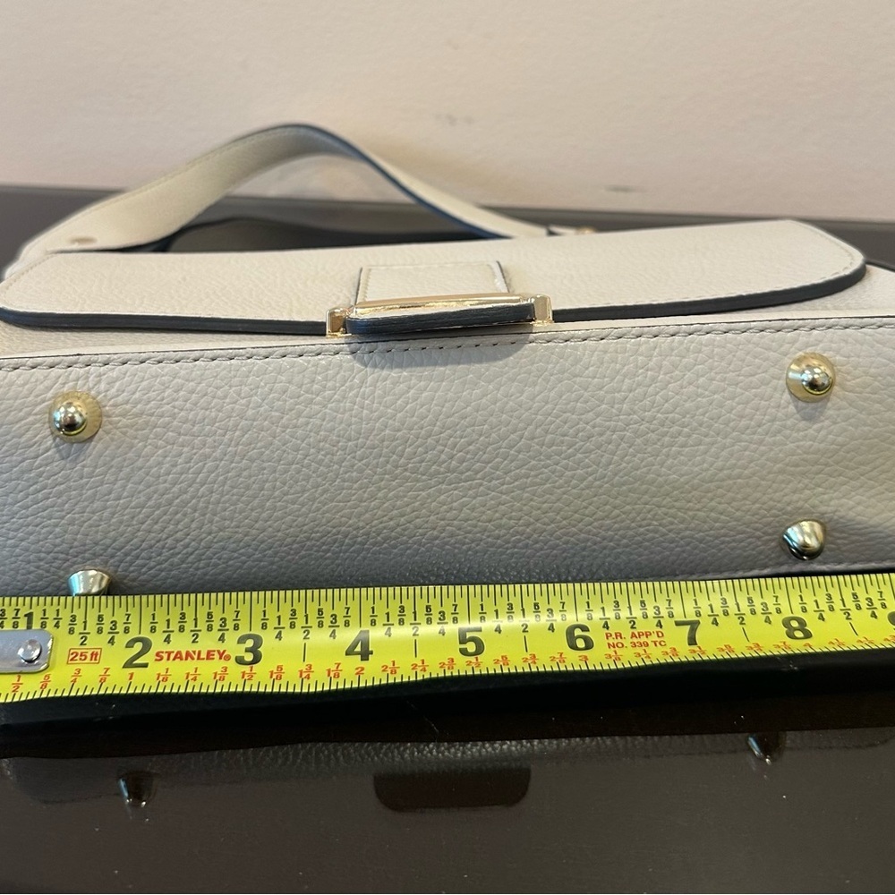 Elegant off White Leather Women's Bag made in Italy Divina Firenze - Picture 3 of 7